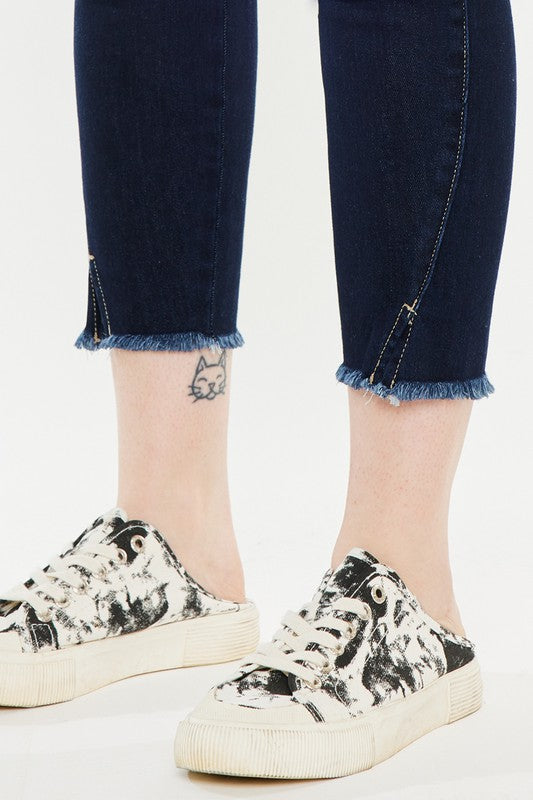plus high rise ankle skinny jeans