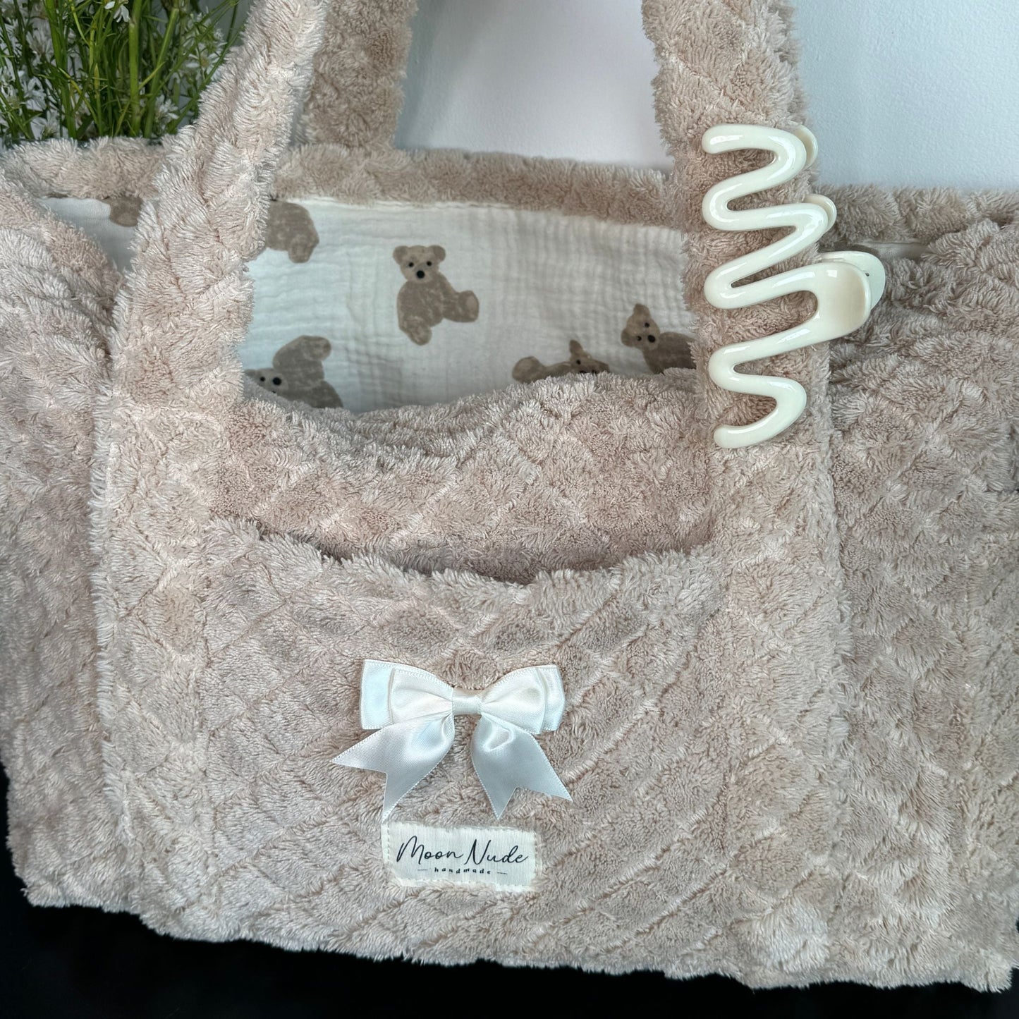 teddy tote bag
