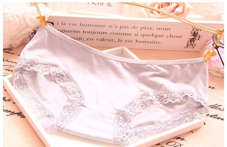 modal bamboo charcoal fiber underwear black red lace underwear women's underwear