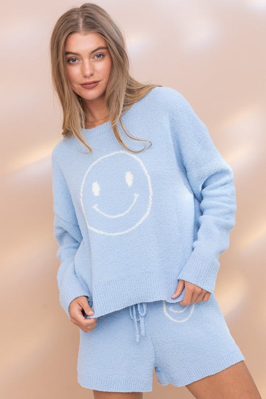 cozy soft top with shorts set