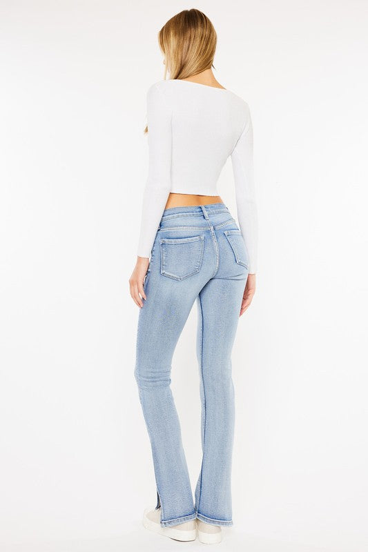mid rise y2k bootcut jeans