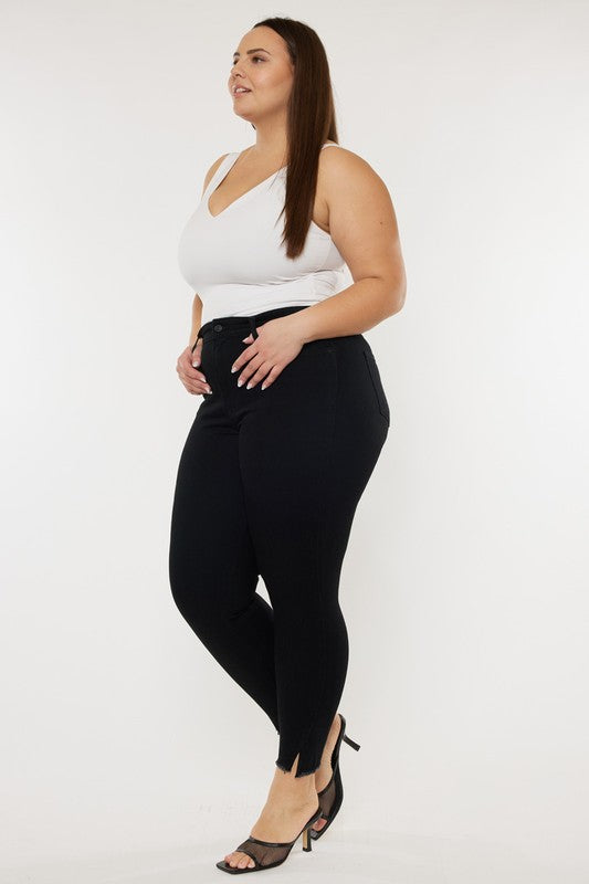 plus high rise ankle skinny jeans
