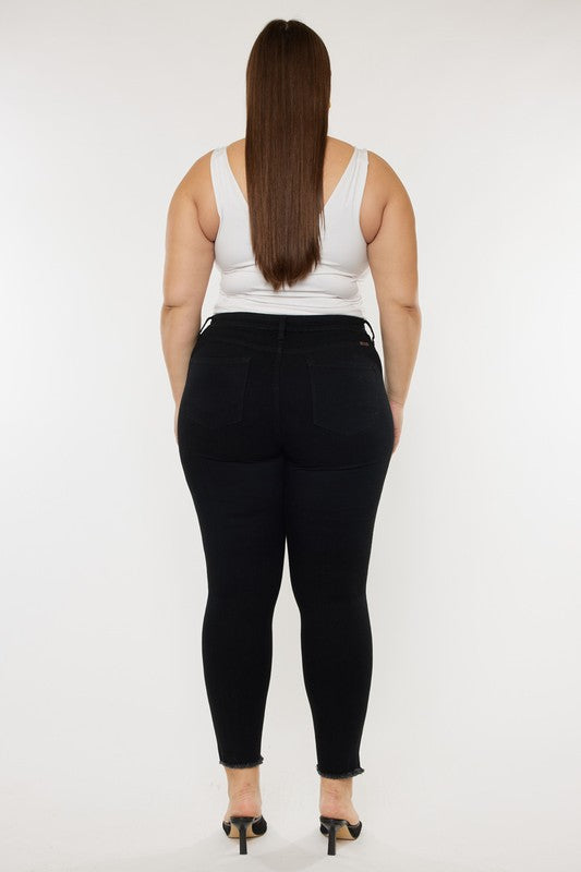 plus high rise ankle skinny jeans
