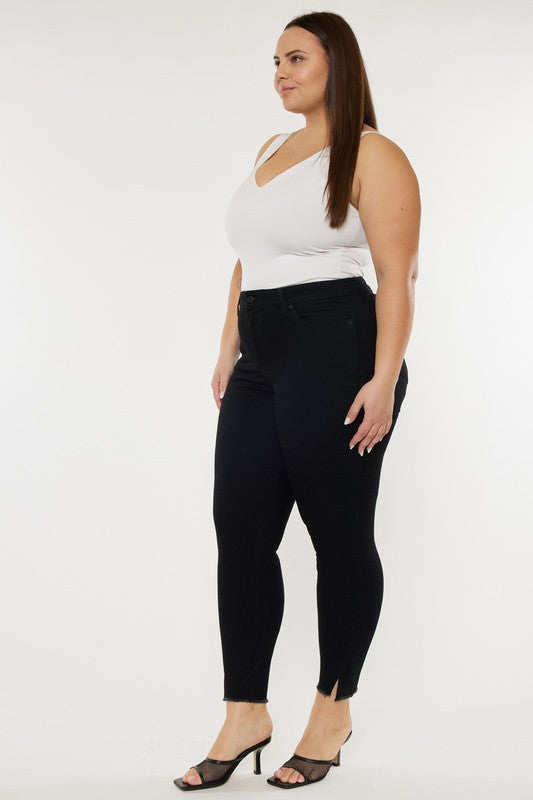 plus high rise ankle skinny jeans