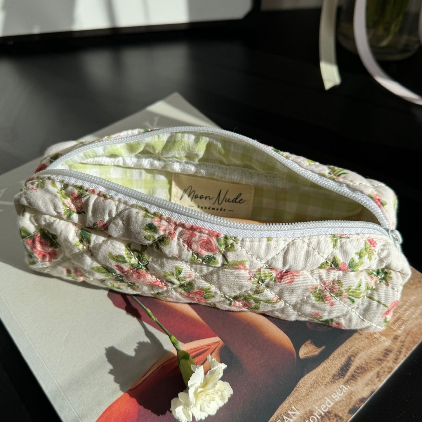 roze pencil case