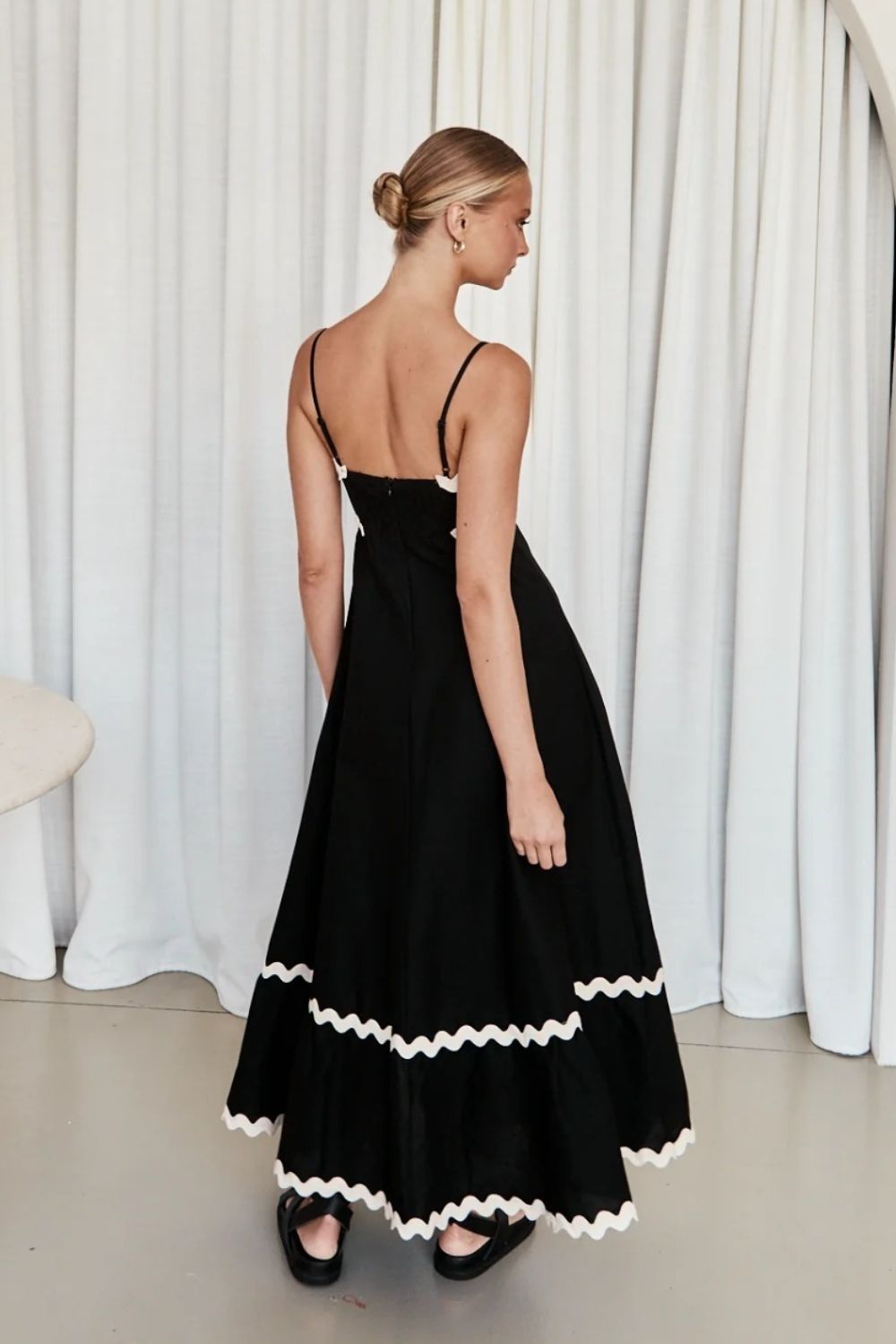 spaghetti strap maxi dress