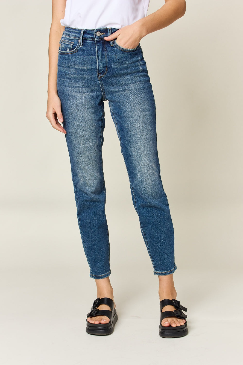judy blue full size tummy control high waist slim jeans