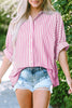 Pink Stripe / XL / 100%Cotton