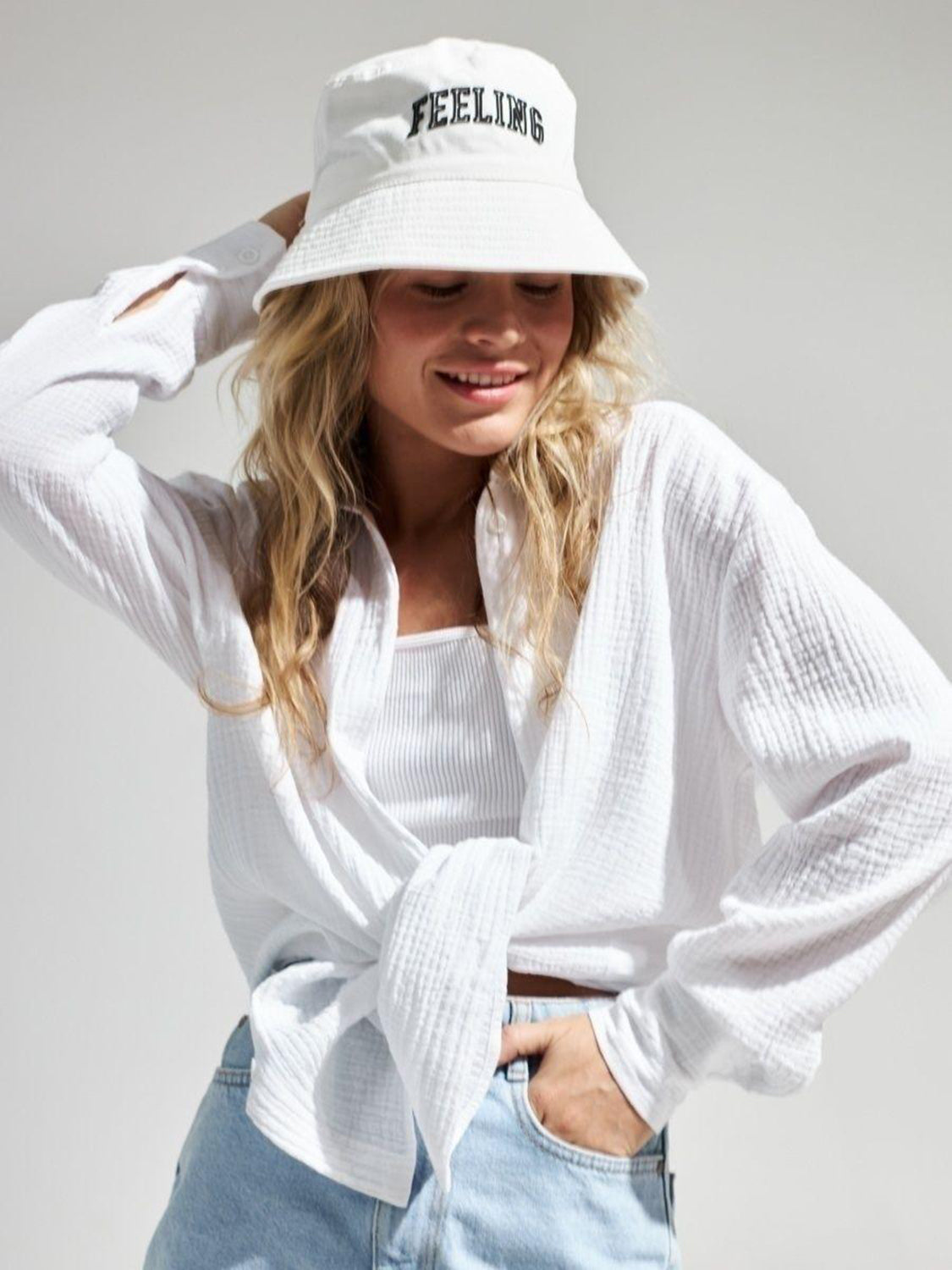 textured collared neck long sleeve shirt