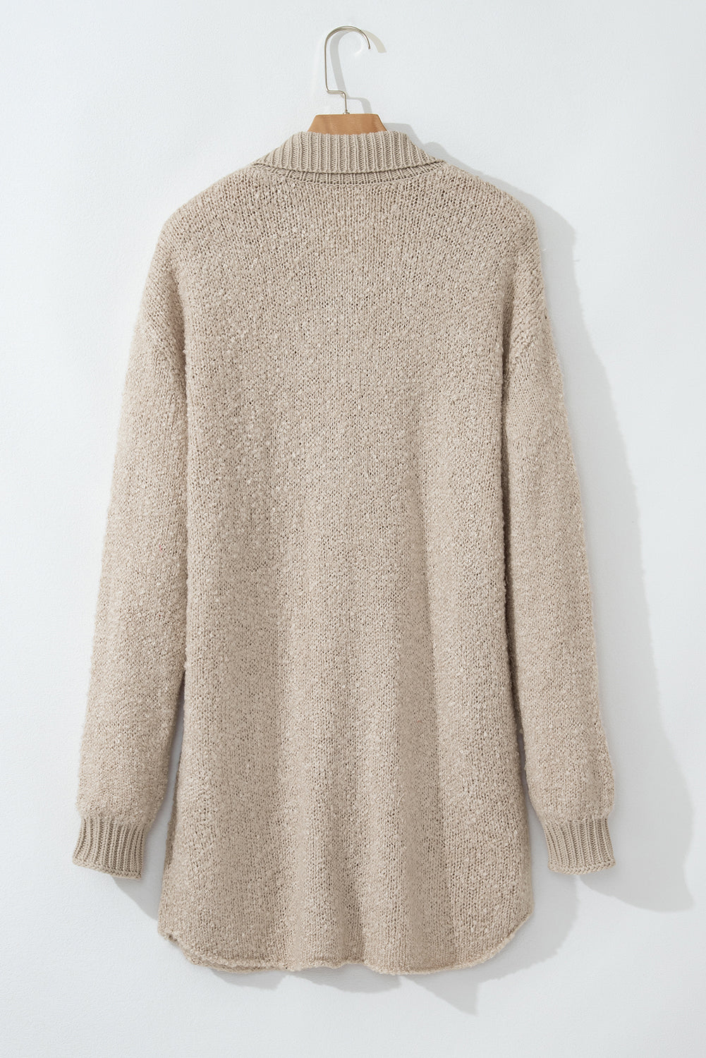 jet stream collared drop shoulder button up cardigan with pocket