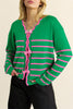 Green Stripe / XL / 100%Cotton