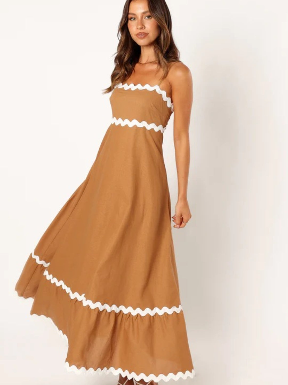 spaghetti strap maxi dress