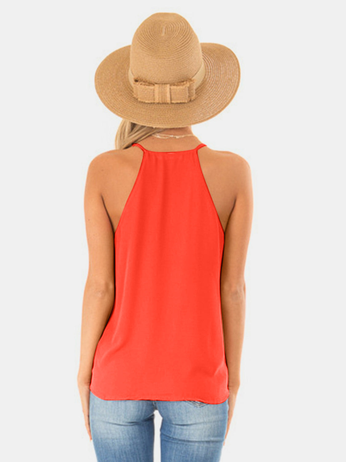 full size surplice spaghetti strap top