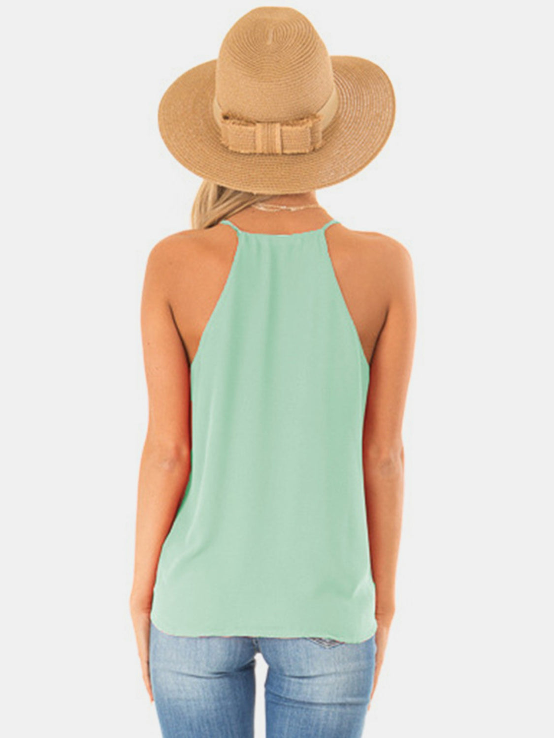 full size surplice spaghetti strap top
