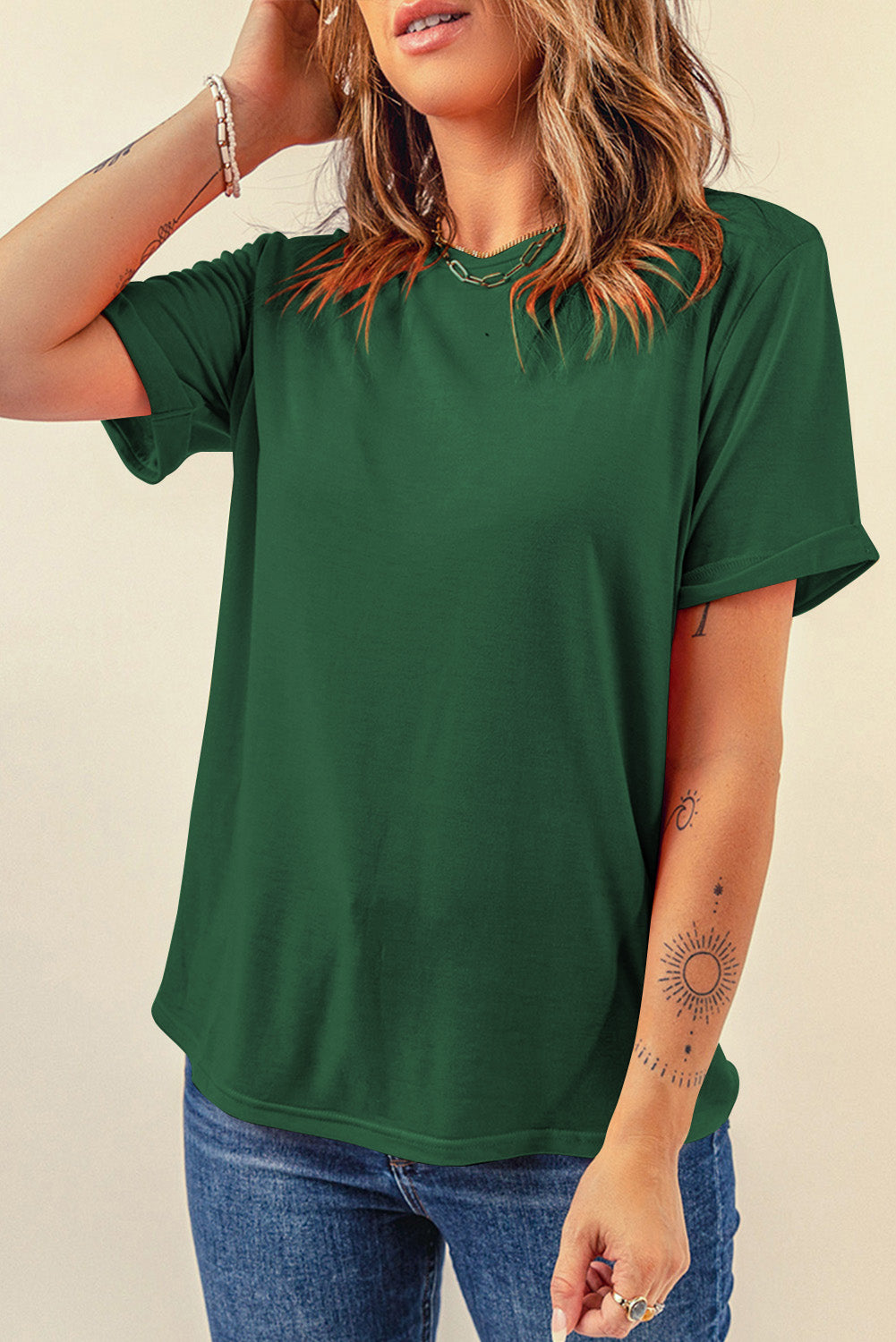 round neck short sleeve t-shirt