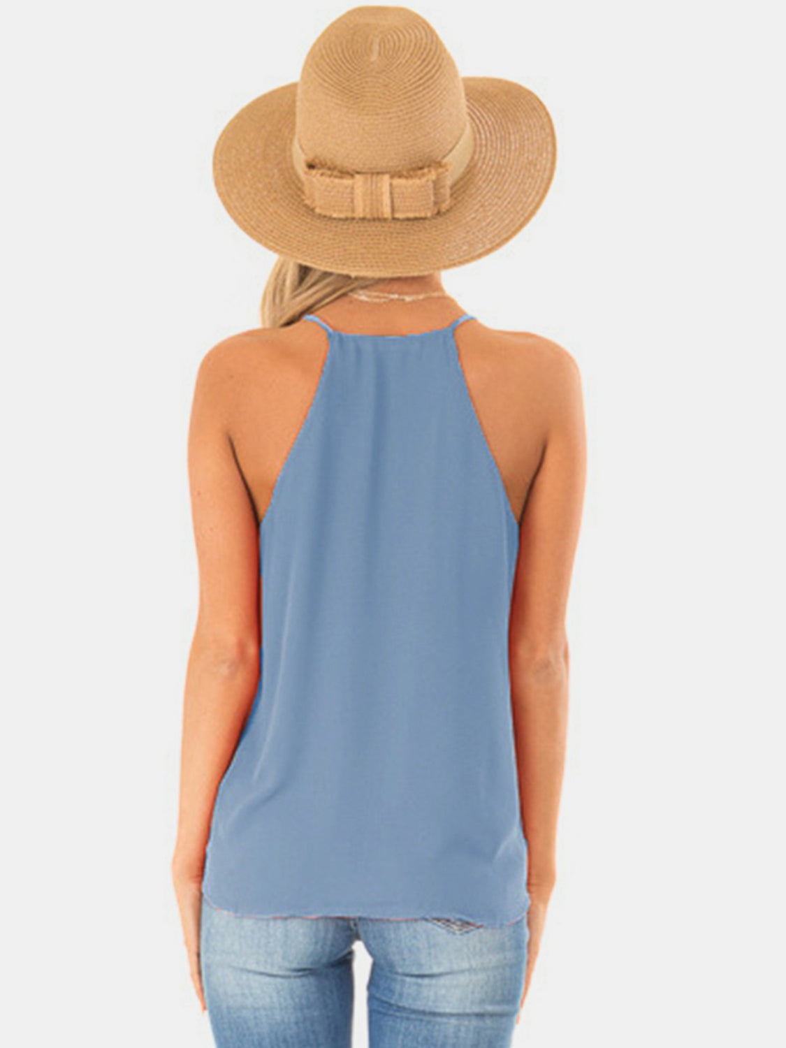 full size surplice spaghetti strap top
