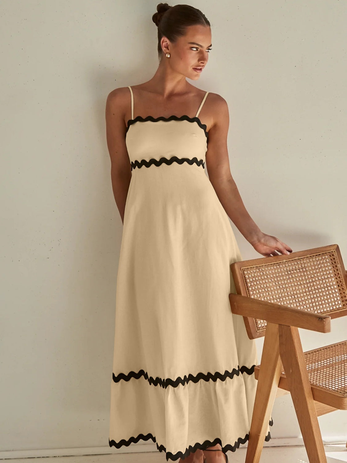 spaghetti strap maxi dress