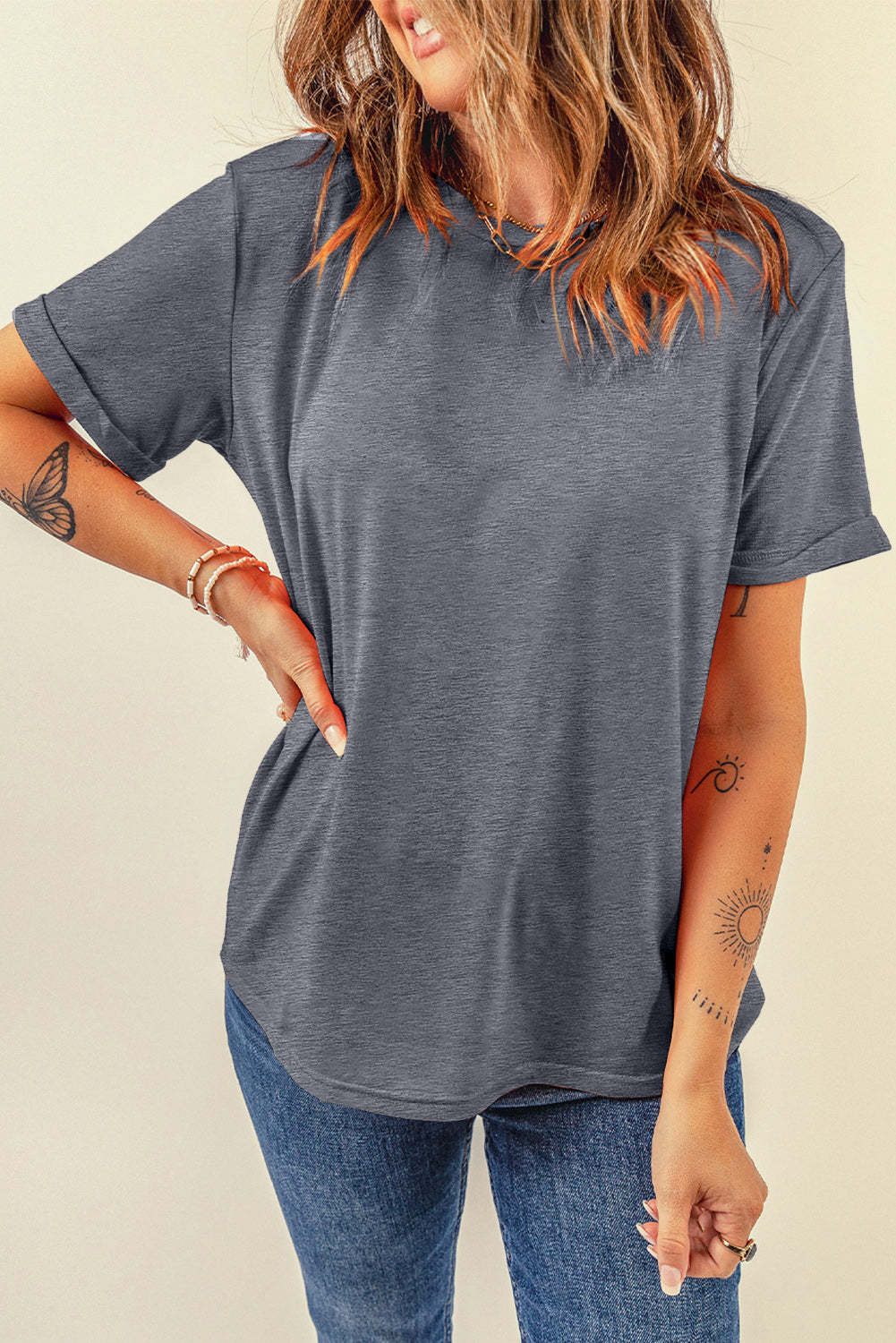 round neck short sleeve t-shirt