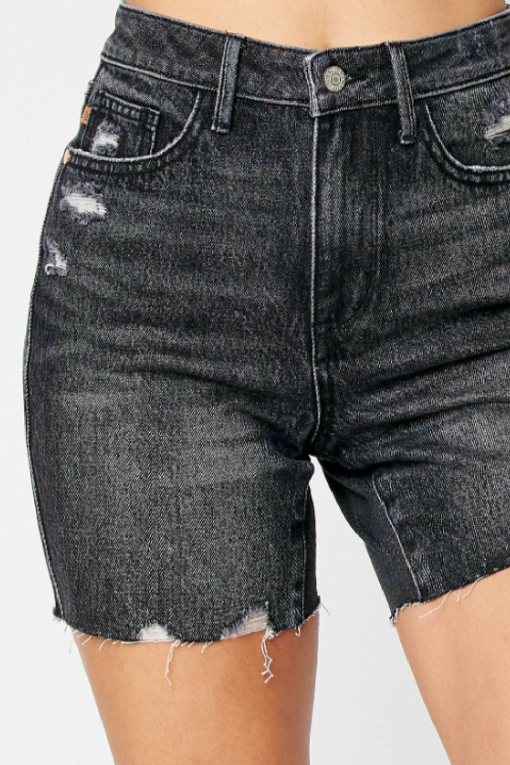 judy blue full size high waist tummy control denim shorts