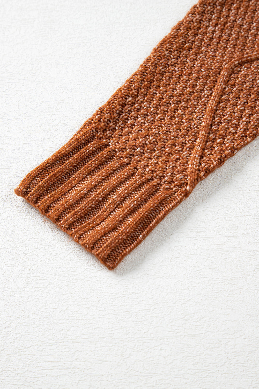 coffee cable knit drop shoulder loose fit sweater dress
