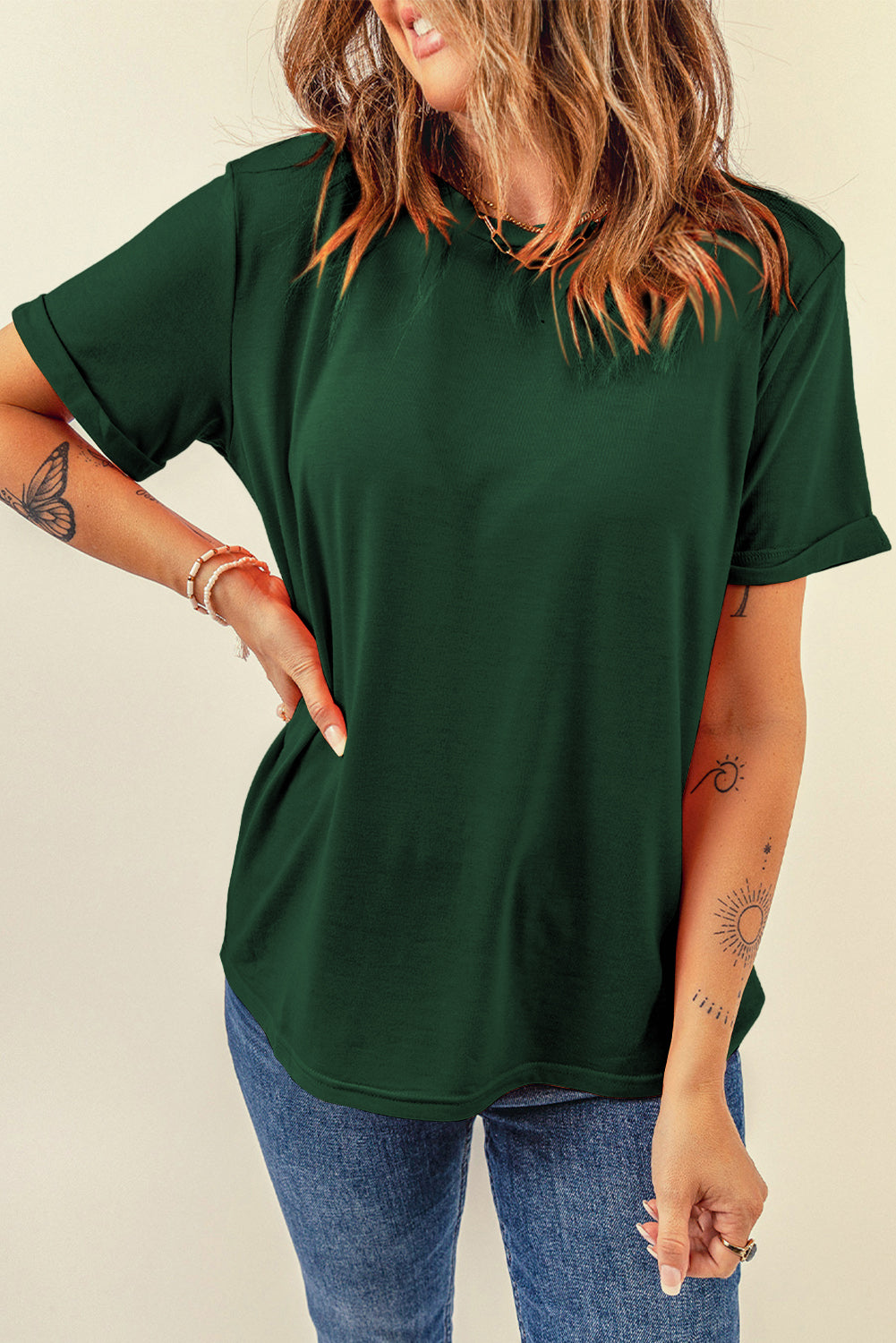 round neck short sleeve t-shirt
