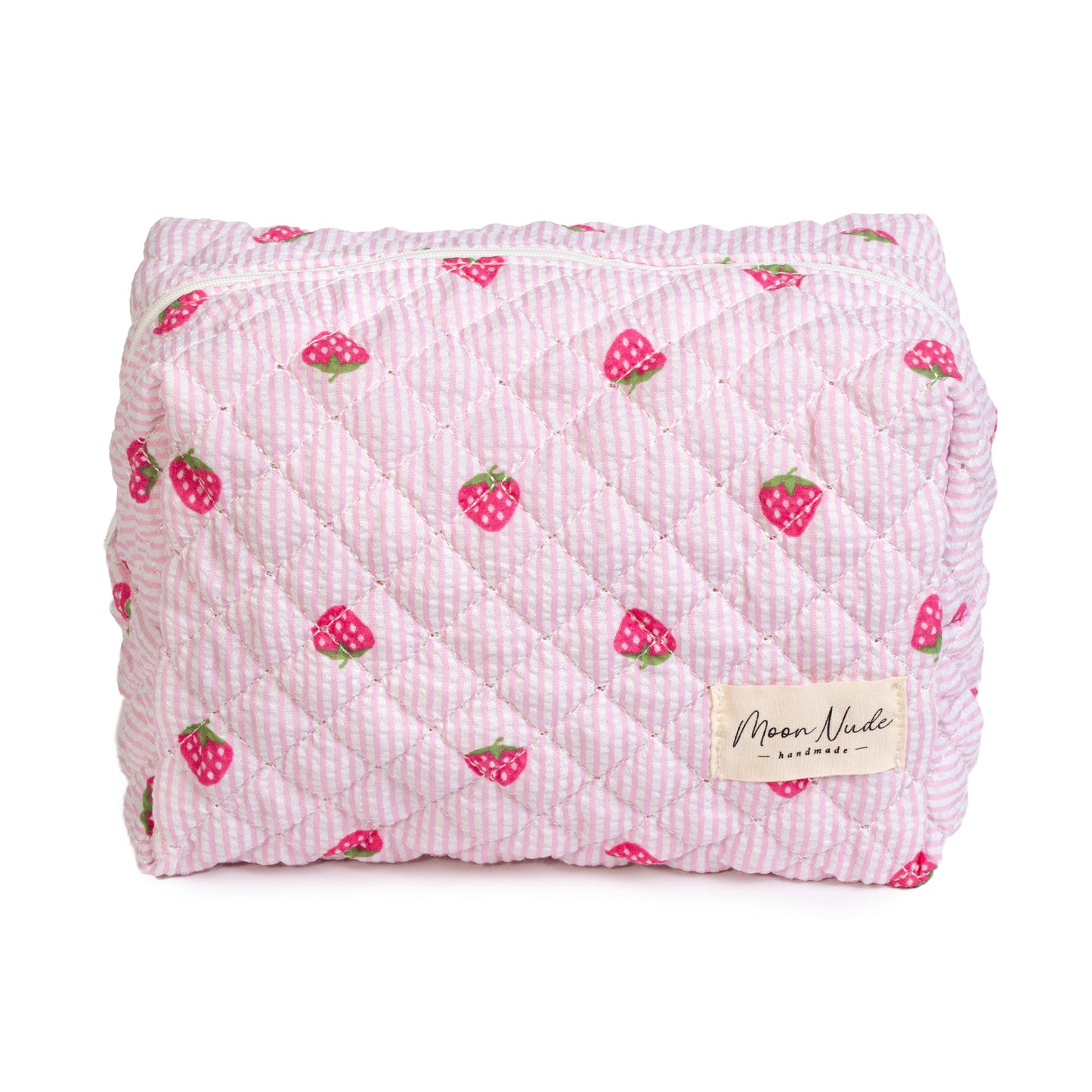 strawberry large makeup bag
