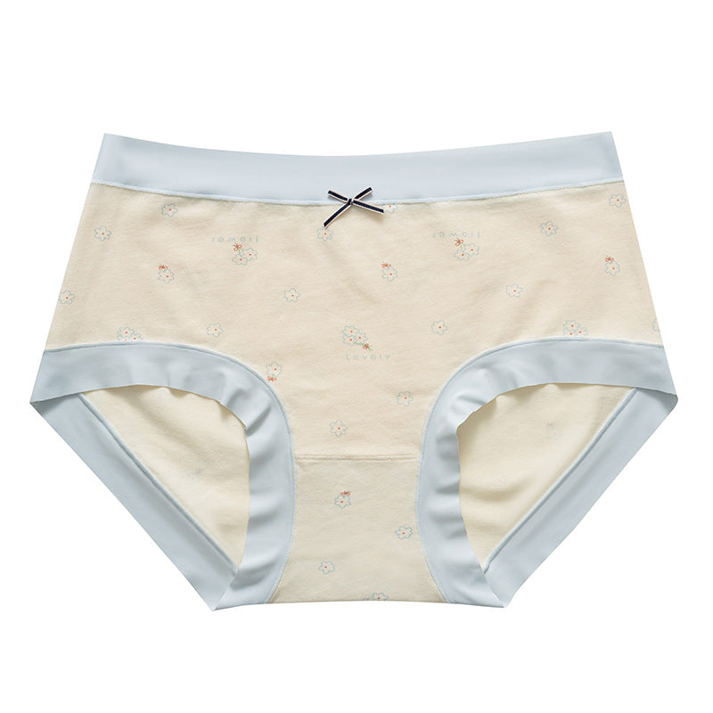 printed cute cotton seamless underwear