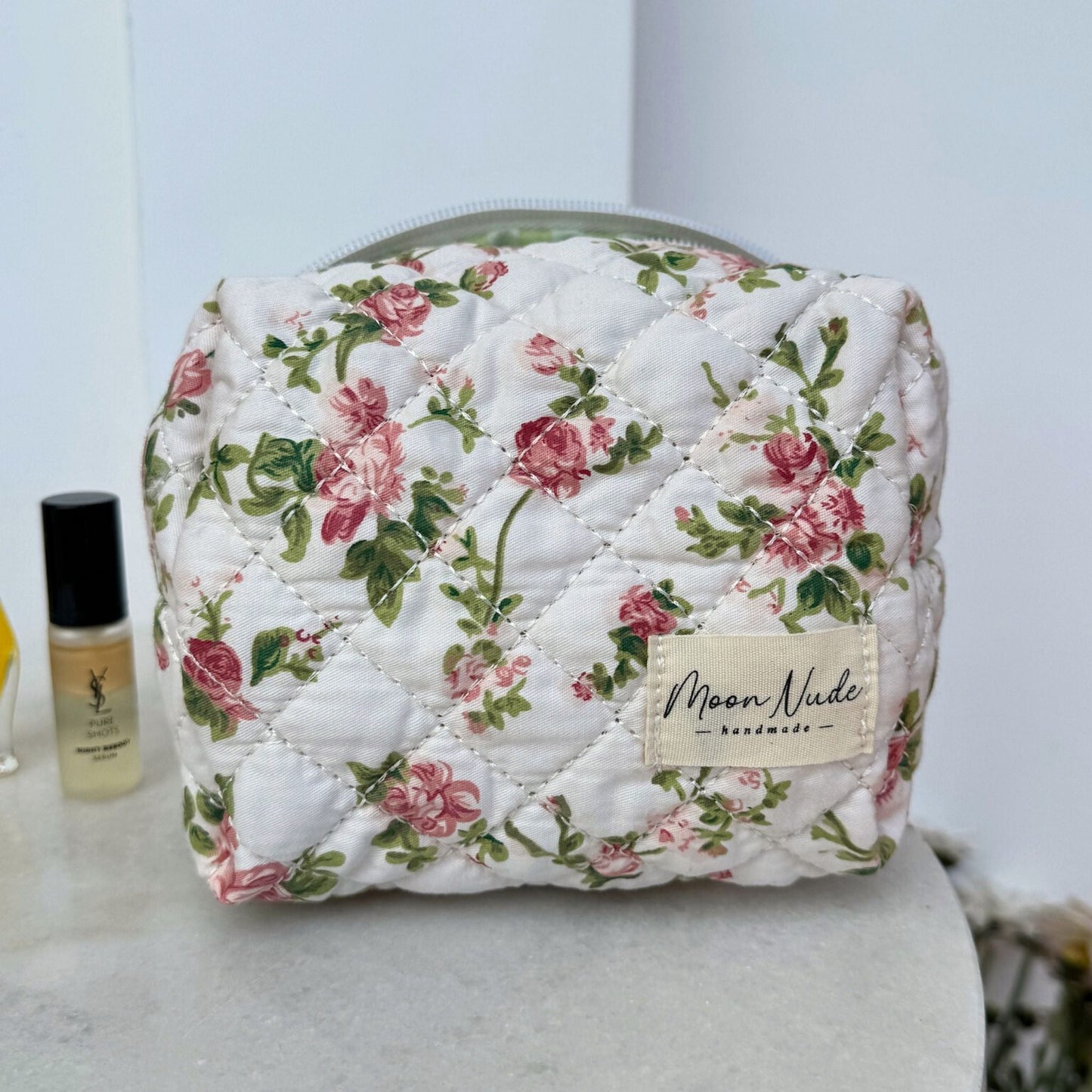 roze mini makeup bag