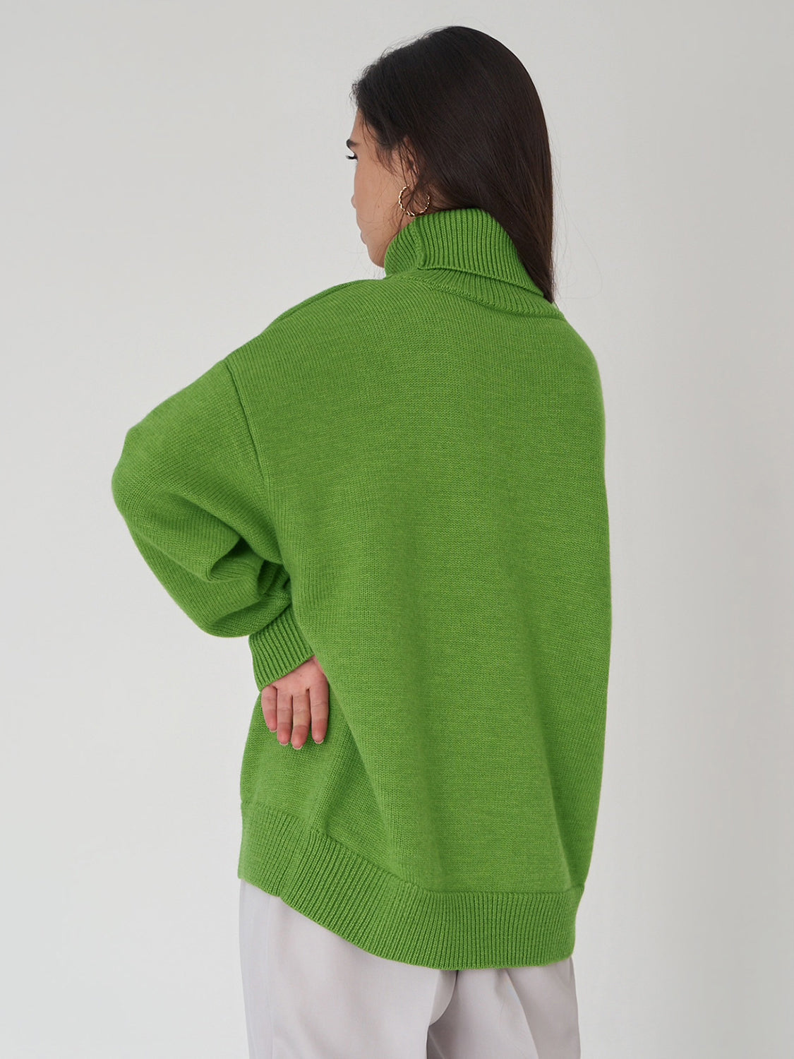 turtleneck long sleeve sweater