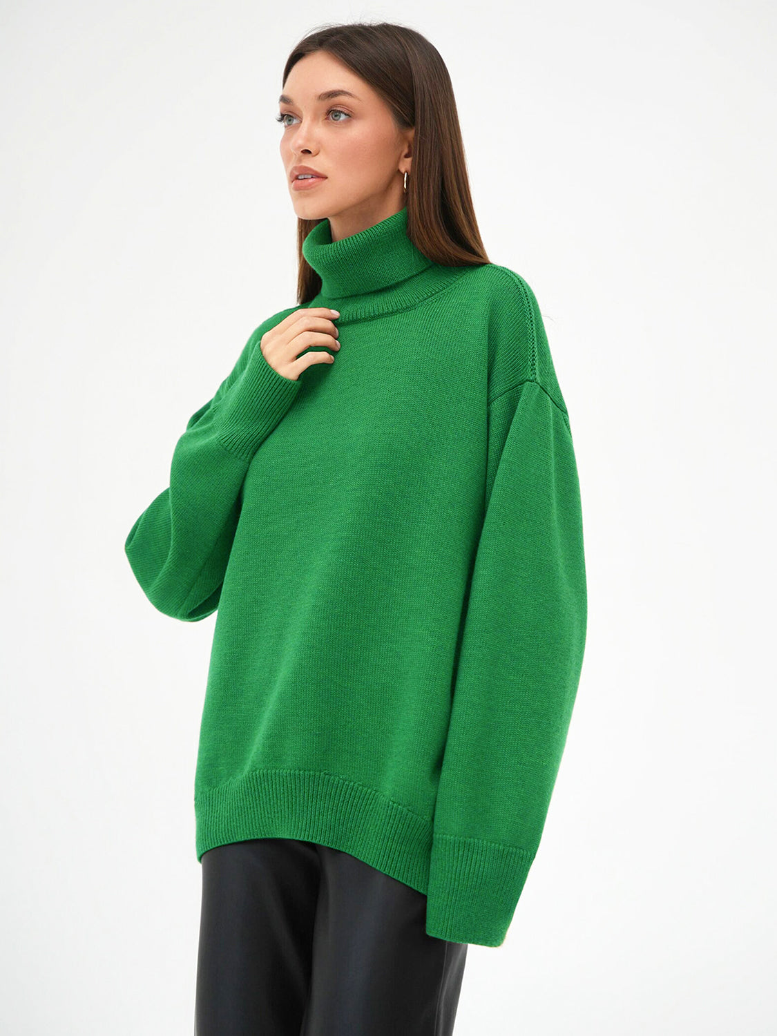 turtleneck long sleeve sweater