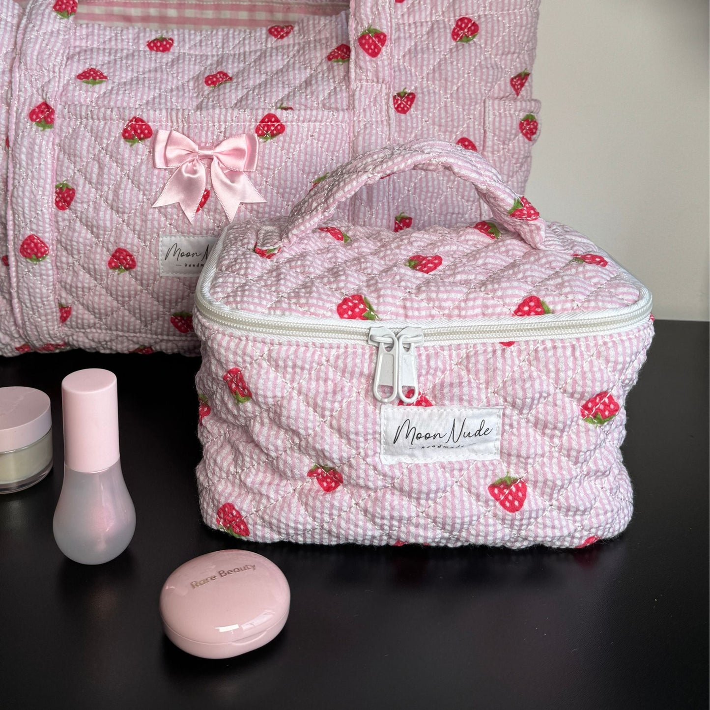 strawberry vanity bag