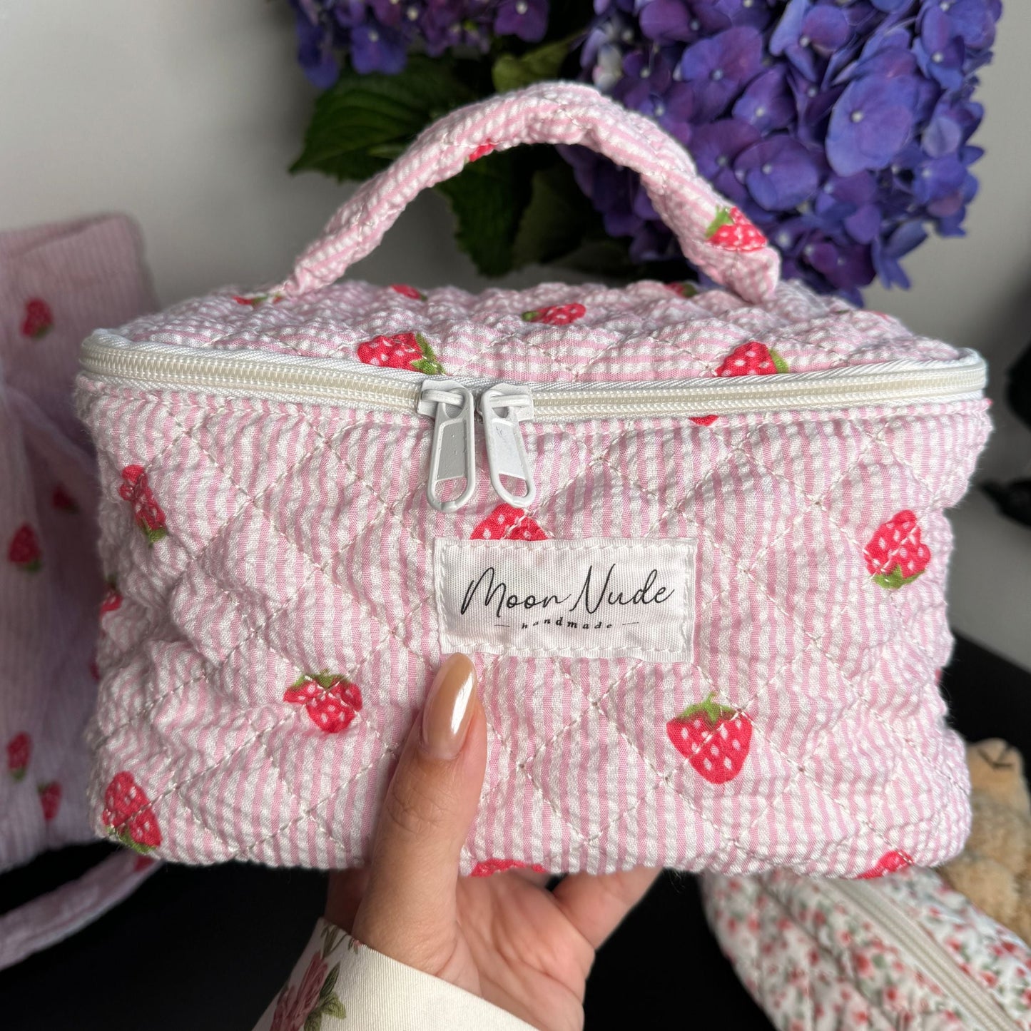 strawberry vanity bag