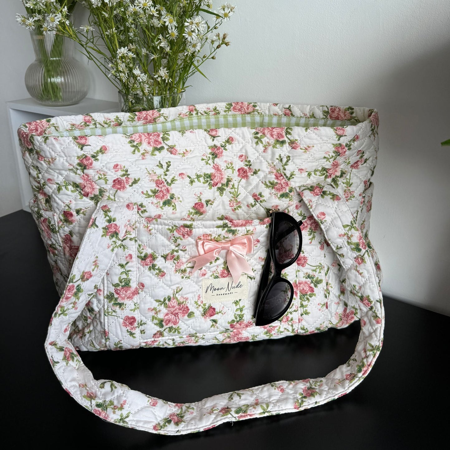 roze tote bag