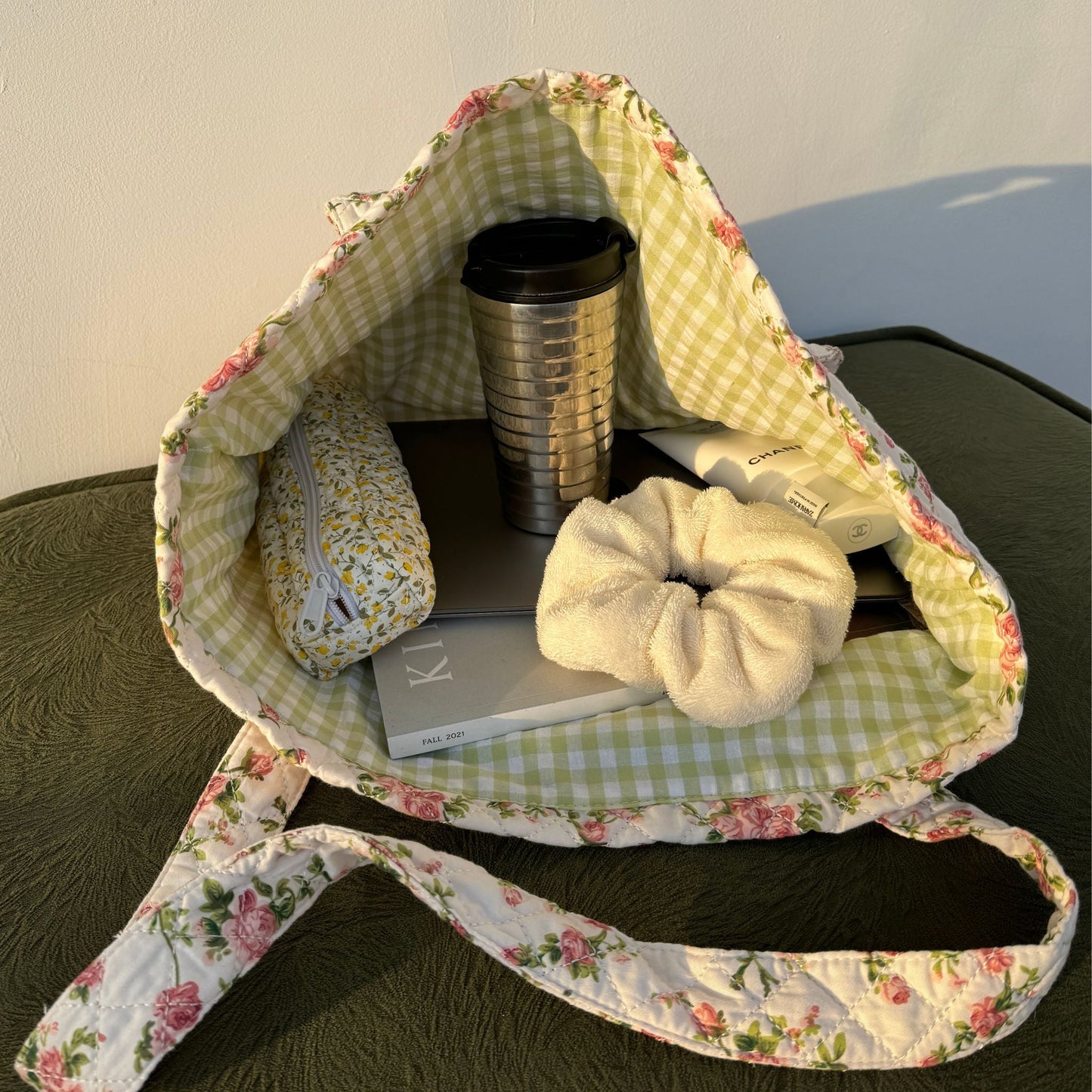 roze tote bag