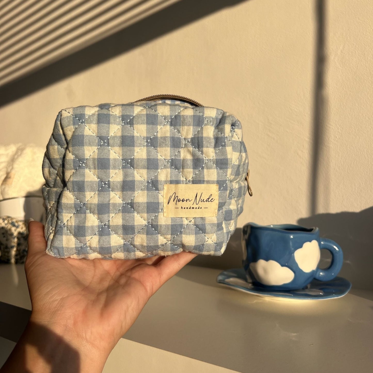 azure mini makeup bag