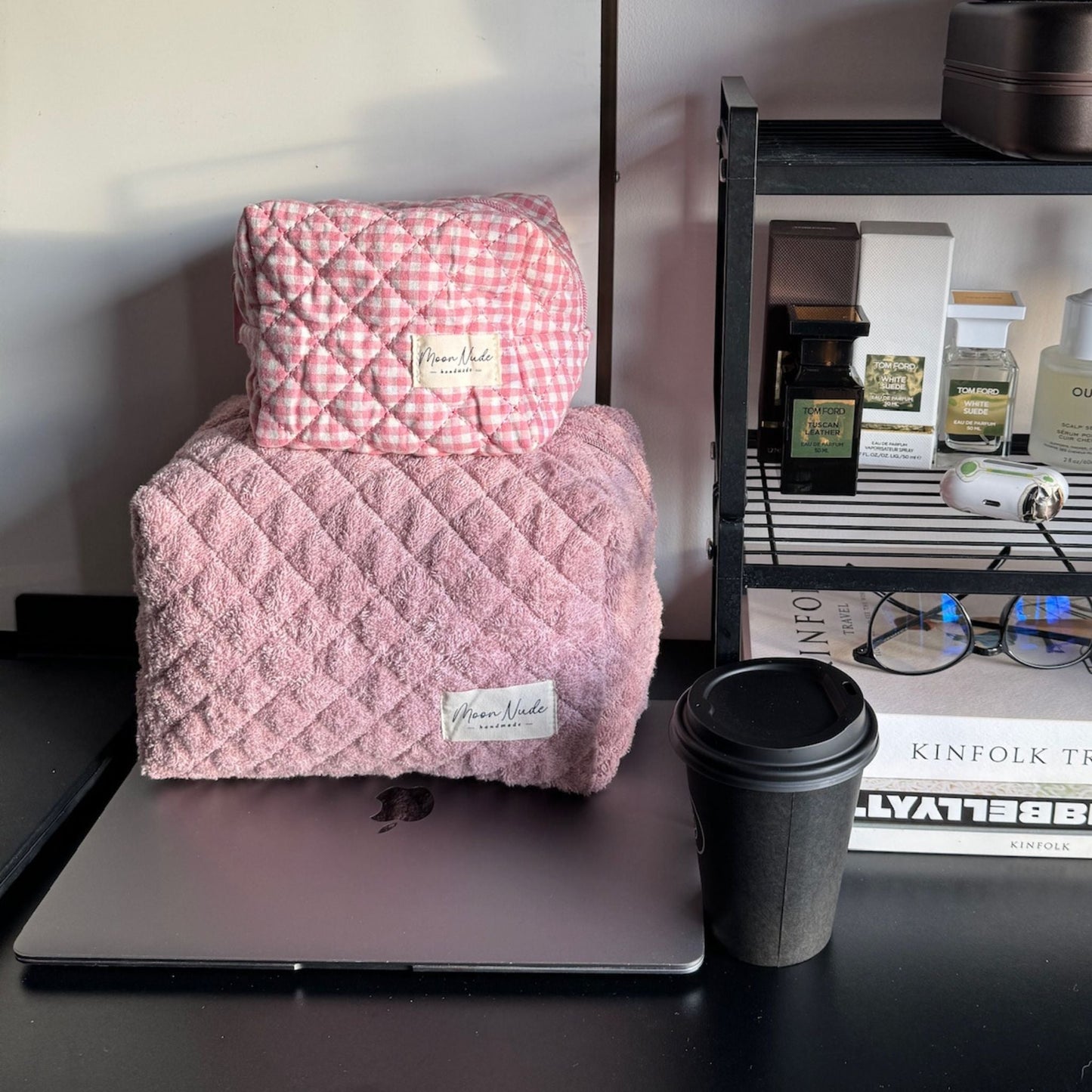 blush large makeup bag