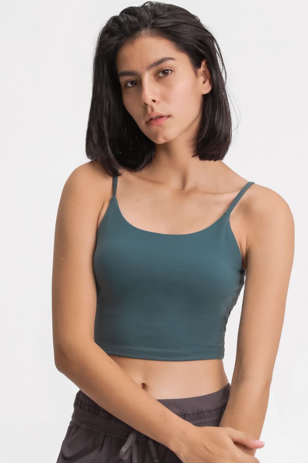 feel like skin scoop neck sports cami