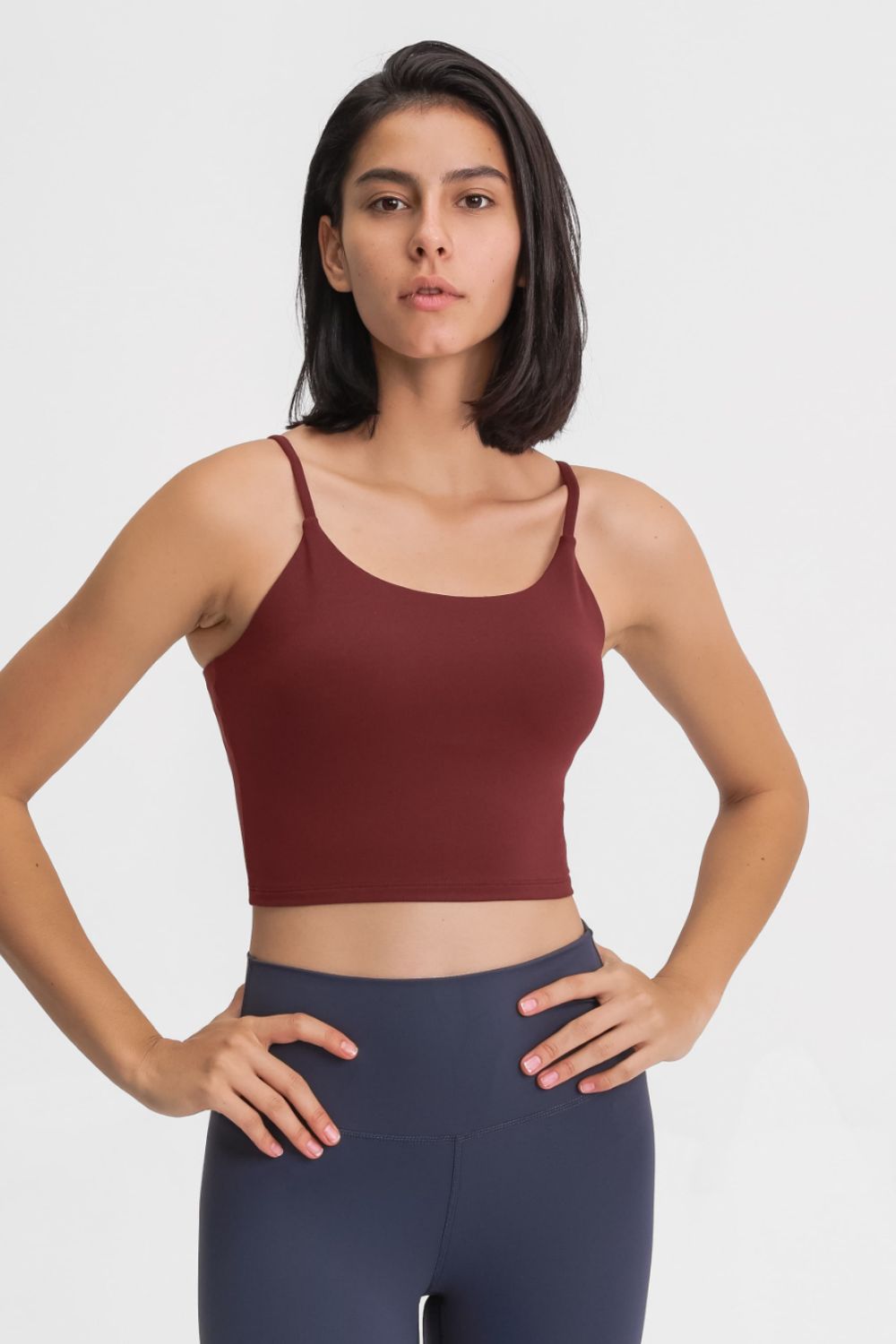feel like skin scoop neck sports cami