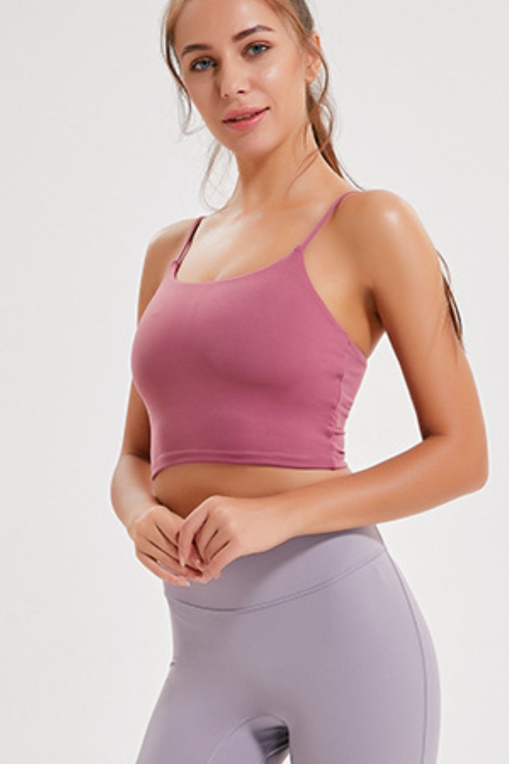 feel like skin scoop neck sports cami