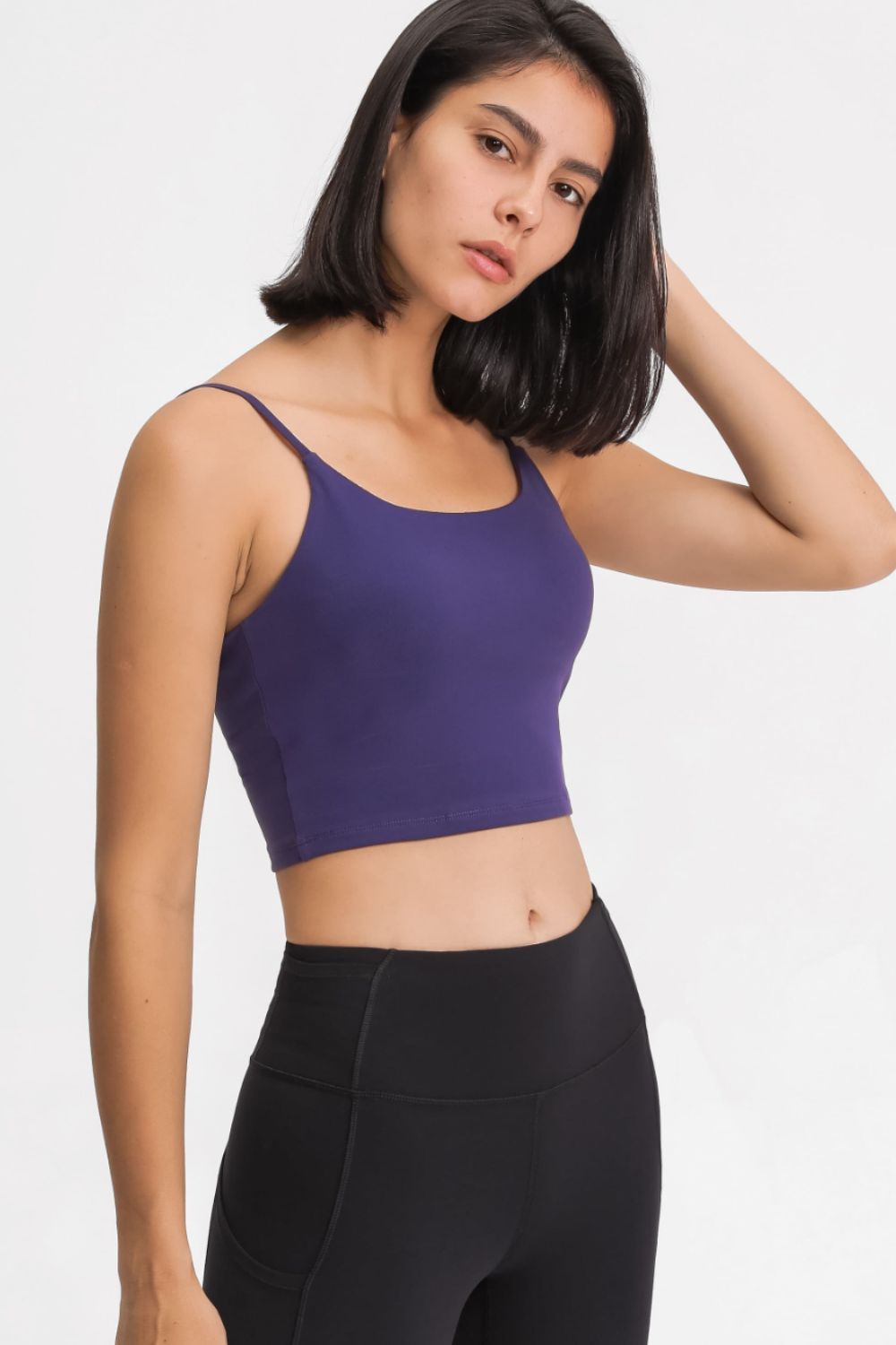 feel like skin scoop neck sports cami